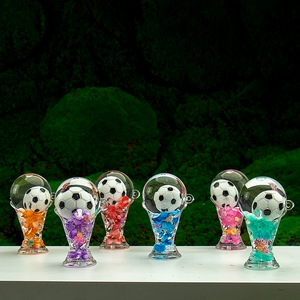 Llavero de acrílico al por mayor para fútbol, ideal para premios de torneos deportivos, recuerdos de fiestas, premios para ganadores de partidos de fútbol y decoración. - Product Image 2