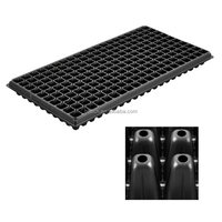 Plateau de semis de riz en plastique PS, plateau en polystyrène PS, Pot de fleur et de semis avec bouchon pour pépinière