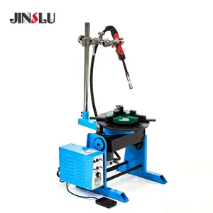 30KG CE Welder Turntable Welding Positioner Table Rotating HD-30 With WP200 Lathe Chuck Manual Torch Holder Center Hole 25 65mm