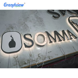 Programable personalizado Feliz cumpleaños logo Led Panel Sign Frame Marquee Message Board Sign Bottle Presenter con hora - Product Image 4