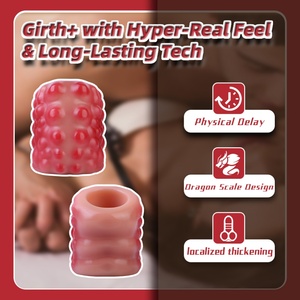 CITYFUN Funda de Silicona para Pene, Anillo para Pene Grueso, Accesorio para Retrasar la Eyaculación, Anillo para Pene que Mejora la Estimulación Sexual para Hombres - Product Image 4