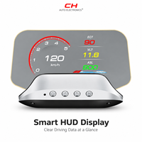 OBD2 GPS HUD avec boutons stéréo, 110 °   Écran réglable, synchronisation de la navigation via application Bluetooth et luminosité automatique à 8 niveaux pour voitures