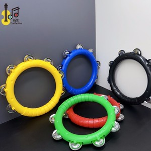 Instrumentos musicales de percusión para niños, <span class=keywords><strong>tamborin</strong></span>, agitador de ritmo de desarrollo, tambor de percusión de mano, juguetes a la venta - Product Image 6