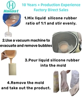 Caoutchouc de Silicone Liquide Transparent Platine Durci 1:1, Dureté 0, pour Poupées en Silicone pour Adultes et Produits Sexuels