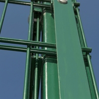 Panneaux de clôture en treillis soudé galvanisé à chaud 2D, conception à double fil horizontal pour projets de périmètre et de sécurité