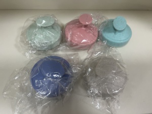 Vendita calda all'ingrosso paglia d'orzo non male spazzola massaggio del cuoio capelluto parrucchiera portatile per uso domestico spazzola per shampoo - Product Image 6