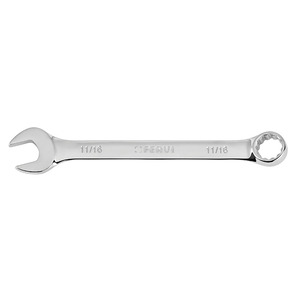 Llave combinada Fervi 11/16 pulgadas cromada con acabado pulido espejo - Product Image 1