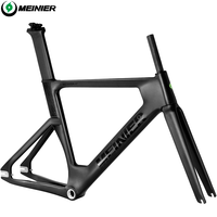 Nouveau cadre de vélo de piste de route de Triathlon entièrement en Fiber de carbone Ultra-léger cadre à engrenage fixe à vitesse unique cadre de vélo de route 700c