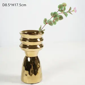 Vaso de cerâmica para decoração de casa, vaso de flores de luxo italiano com desenho personalizado feito à mão, decoração moderna para casa