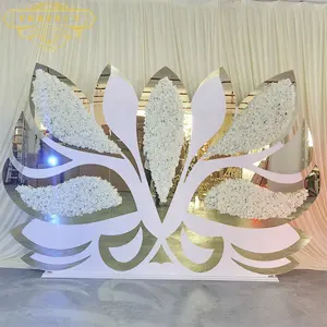Gorgeous Flower Wall PVC Wedding Backdrop For Event Party Banquet Decoration Wedding Supplies