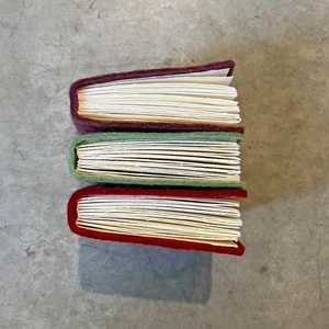 LABON Carnet <span class=keywords><strong>miniature</strong></span> en feutre de laine brodé d'animaux, carnet de croquis, carnet de poche, journal de voyage artistique, cadeau, vente en gros - Product Image 3