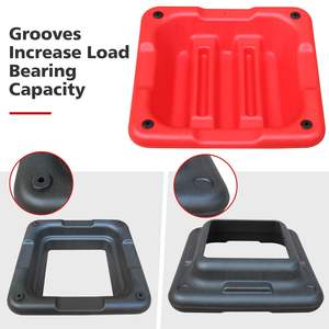 Db <b>Step</b> Platform 4 Riser Red Abs Fitness Equipment Aerobics Trainer <b>Exercise</b> Stepper - Product Image 6