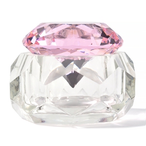 Godet en verre irisé en forme de diamant avec couvercle anti-fuite, pour poudre liquide acrylique, idéal pour salon de manucure - Product Image 3