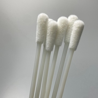 Bâtonnet de coton-tige en nylon floqué de 145 mm de long, certification SGS, grand bâtonnet en plastique solide pour les enquêtes légales et les tests de paternité