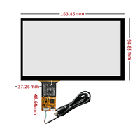 Écran tactile capacitif personnalisé de 4,3 à 15,6 pouces G+G multi-touch pour usage industriel