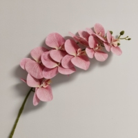 2024 neuer stil 9 köpfe 3d lebensecht berührungsfähige blumen künstliche blumen hochzeitsdekoration künstliche orchideen