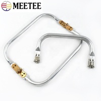 Meetee BS212 sac accessoires bricolage à la main en métal pochette pièces en aluminium Tube sacs docteur sac à main cadre portefeuille fermoir cadre