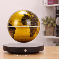 Base de Reloj de Globo de PVC con Levitación Magnética Moderna, Globo Luminoso Dorado, Tecnología de Luz Nocturna Ambiental Colorida y Ecológica