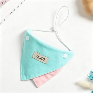 Bandana pour animaux de compagnie double face, couleur macaron, serviette imperméable pour animaux de compagnie - Product Image 4