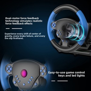 Oem T-0078 <span class=keywords><strong>4</strong></span>-in-1 không dây BT tay lái cho trò chơi đua xe hỗ trợ PC/<span class=keywords><strong>Android</strong></span>/ - Product Image 4