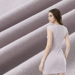 Tissu tricoté extensible teint sur mesure 87% modal 80S 13% élasthanne 140g/m 160CM Jersey de trame léger pour vêtements de nuit et sous-vêtements - Product Image 1