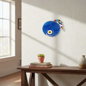 12X22 cm Glass Evil Eyes Decoración de pared Diseño llamativo para la decoración del hogar - Product Image 3