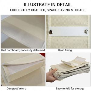 Bonne qualité garde-robe suspendue stockage toile robuste 10 étagères 20 compartiments organisateur pour chaussures vêtements - Product Image 3