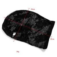 Voile de performance sexy noir SM pour femme, motif dentelle, masque de tête, produits sexuels pour adultes
