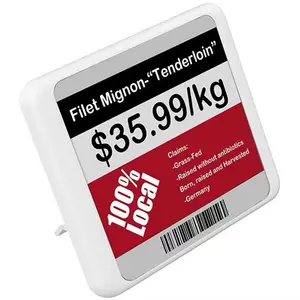 Étiquette de prix intelligente numérique de 2.13 pouces Étiquettes d'étagère électroniques sans fil ESL E-Paper Display Étiquette électronique pour supermarché