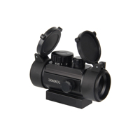 Lunette de visée 1X40 RDL Red Green Dot avec 4 réticules, 11/20 mm, point rouge avec laser, optique tactique de chasse, couvercle rabattable, point rouge