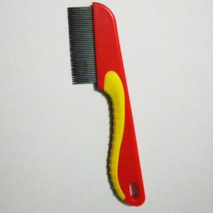 Steel Pin Comb For <b>Pet</b> Grooming With Abs Handle And Metal Teeth Multi Color Options - Product Image 2