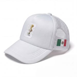 New Design Blue Breathable Mexico Flag Football Mesh Baseball Cap 2026 for Mexican Trucker Hat Fashion Outdoor for Soccer - Product Image 3