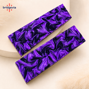 Custom Cast Acrylic <b>Sheet</b> Knife Handle Scales <b>Material</b> for EDC Knives Premium Pattern Acrylic Handle Blanks - Product Image 1