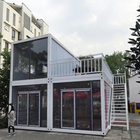 Maison Préfabriquée Robuste à Double Couche Personnalisable, Ignifuge, avec d'Excellentes Performances pour le Logement et le Travail en Appartement
