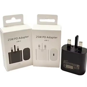 25W UK Plug Adattatore da viaggio Super veloce ricarica USB C caricatore da muro per <span class=keywords><strong>Samsung</strong></span> <span class=keywords><strong>Galaxy</strong></span> S25 S24 S23 <span class=keywords><strong>S22</strong></span> <span class=keywords><strong>Ultra</strong></span> caricatore per cellulare - Product Image 3