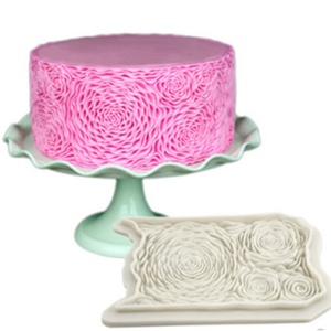 Molde de Silicona para Fondant con Diseño de Rosa y Mariposa, para Decoración de Pasteles de Boda - Product Image 1