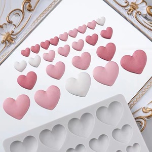 Heart Shaped <b>Silicone</b> Mold 24 Cavities Flexible Oven Safe For Cake Decoration <b>Baking</b> Supplies - Product Image 4
