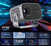 Mini Projecteur Intelligent Full HD 720P Portable Home Cinéma WiFi 6 BT 5.0 Haut-Parleur Intégré Lecteur Multimédia de Projection