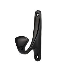 Jiufa Zinc Alloy Robe Hook Polished Stainless Steel Single Wall <b>Mount</b> Modern Design For Bathroom Door Use - Product Image 4