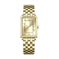 Concevez Votre Montre Rectangulaire de Luxe Classique, Marque Prestigieuse, Acier Inoxydable 316L, Logo Personnalisé, Cadran Soleil, Montre à Quartz Tendance pour Femme