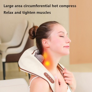 Mini Cinturón Masajeador Inalámbrico con Calor Eléctrico, Masajeador Shiatsu de Tejido Profundo para Cuello y Hombros, Alivio del Dolor Muscular - Product Image 3