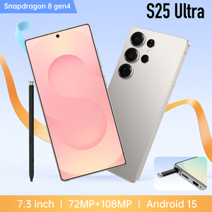 <span class=keywords><strong>Téléphone</strong></span> 5G Grand Écran S25 Ultra 7,3 pouces Android 15 Octa Core Écran HD 120Hz Appareil Photo 108MP Batterie Supérieure à 8000 mAh Double SIM - Product Image 3