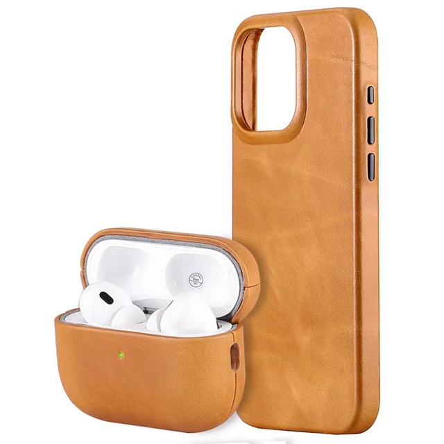 Headphone Cover Business Type Leather for Airpod Pro 2 Case Luxury Designer Mini Leather Pouch Airpod case