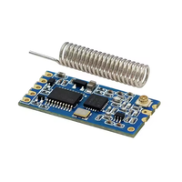 Módulo Bluetooth Serial Inalámbrico de Largo Alcance HC-12 SI4438 de 433MHz con Antena, Distancia de Comunicación de 1000M