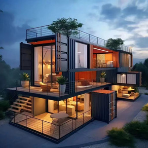 Casa Contenedor con Techo de Vidrio Doble, Diseño Industrial, Fácil Instalación, Solárium Residencial - Product Image 1