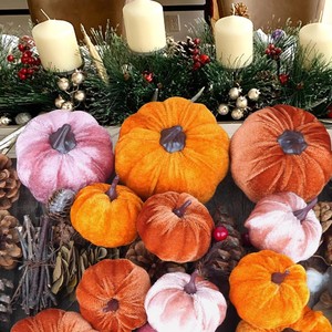 12 pièces de citrouilles artificielles de différentes tailles, fausses citrouilles en tissu, citrouilles en mousse pour la décoration d'automne, de Thanksgiving et d'Halloween - Product Image 5