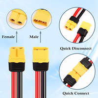Connecteurs XT30 XT60 XT90 mâle/femelle plaqués or, connecteurs en T haute intensité pour batteries LiPo, connexions de câbles d'alimentation pour l'aviation RC