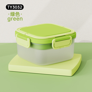 Gobelet à salade carré en plastique PP Bencircle B279 1350 ml avec filtre double couche intégré - Product Image 3