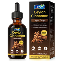Teinture de cannelle de Ceylan végétalienne Lenm, antioxydant, soutien digestif et métabolique, extrait de cannelle de Ceylan, gouttes liquides, complément alimentaire