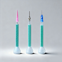 Embout mélangeur statique bicomposant pour époxy 10-19, en PP, pour moulage par rotation, en matériau dépoli, pour mélange AB